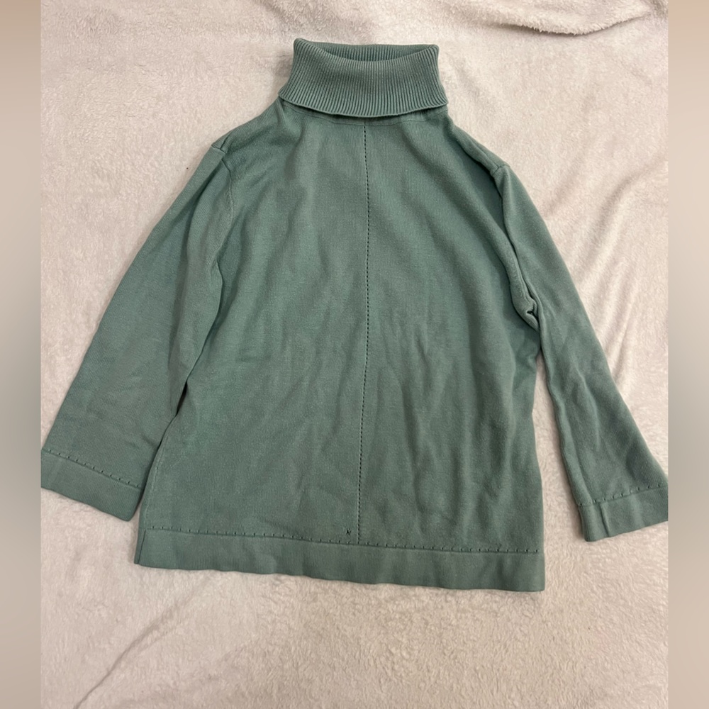 Hillard and Hanson Teal Colored Turtleneck.